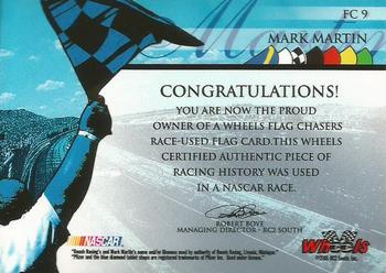 2005 Wheels High Gear - Flag Chasers Blue-Yellow #FC 9 Mark Martin Back