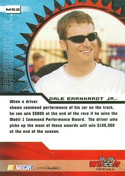 2005 Wheels High Gear - MPH #M52 Dale Earnhardt Jr. Back
