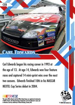 2006 Press Pass - Blaster Target #CEB Carl Edwards Back
