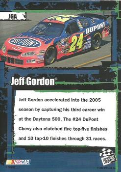2006 Press Pass - Blaster Wal-Mart #JGA Jeff Gordon Back