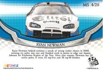 2006 Press Pass Collectors Series Making the Show #MS 4 Ryan Newman Back