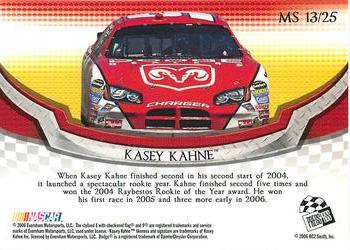 2006 Press Pass Collectors Series Making the Show #MS 13 Kasey Kahne Back