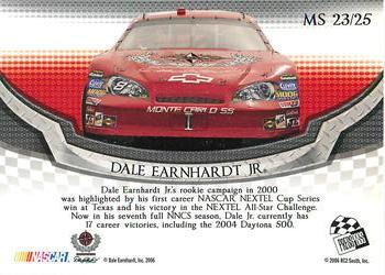 2006 Press Pass Collectors Series Making the Show #MS 23 Dale Earnhardt Jr. Back