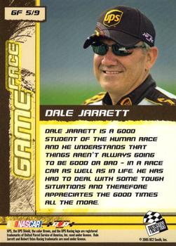 2006 Press Pass - Game Face #GF 5 Dale Jarrett Back