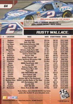 2006 Press Pass - Gold #G4 Rusty Wallace Back