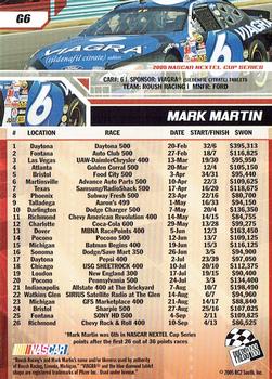 2006 Press Pass - Gold #G6 Mark Martin Back