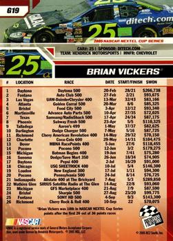 2006 Press Pass - Gold #G19 Brian Vickers Back