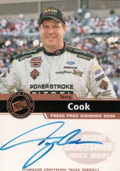 2006 Press Pass - Signings #NNO Terry Cook Front