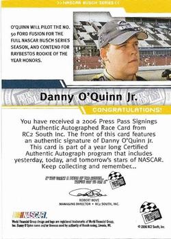 2006 Press Pass - Signings #NNO Danny O'Quinn Back