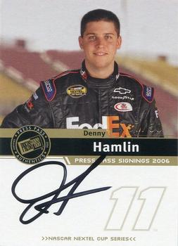 2006 Press Pass - Signings Gold #NNO Denny Hamlin Front