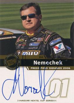 2006 Press Pass - Signings Gold #NNO Joe Nemechek Front