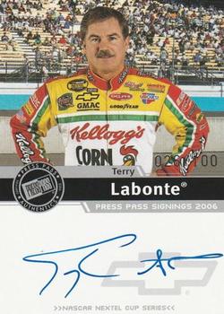 2006 Press Pass - Signings Silver #NNO Terry Labonte Front