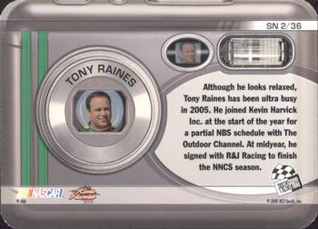 2006 Press Pass - Snapshots #SN 2 Tony Raines Back