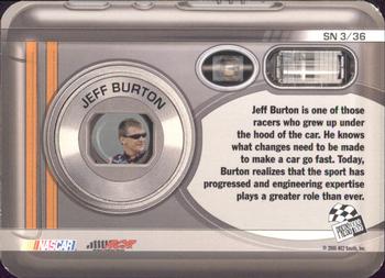 2006 Press Pass - Snapshots #SN 3 Jeff Burton Back