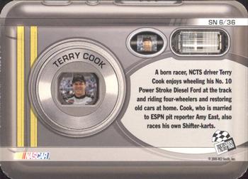 2006 Press Pass - Snapshots #SN 6 Terry Cook Back