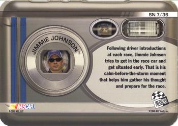 2006 Press Pass - Snapshots #SN 7 Jimmie Johnson Back