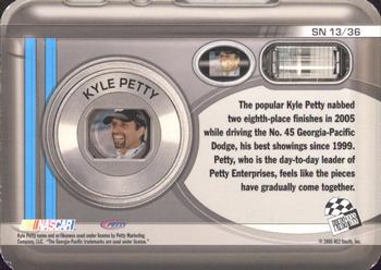 2006 Press Pass - Snapshots #SN 13 Kyle Petty Back