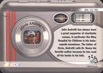 2006 Press Pass - Snapshots #SN 14 John Andretti Back