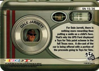 2006 Press Pass - Snapshots #SN 15 Dale Jarrett Back