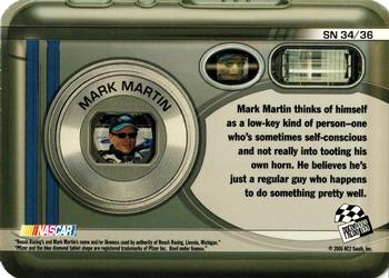 2006 Press Pass - Snapshots #SN 34 Mark Martin Back