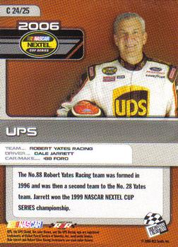 2006 Press Pass Top 25 Drivers & Rides #C 24 Dale Jarrett's Car Back