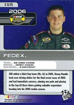 2006 Press Pass Top 25 Drivers & Rides #C 8 Denny Hamlin's Car Back