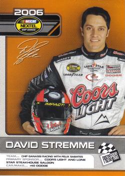 2006 Press Pass Top 25 Drivers & Rides #D 18 David Stremme Front