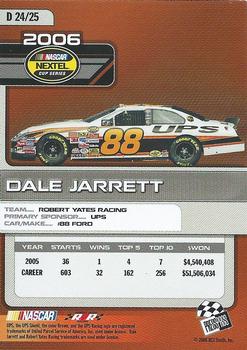 2006 Press Pass Top 25 Drivers & Rides #D 24 Dale Jarrett Back