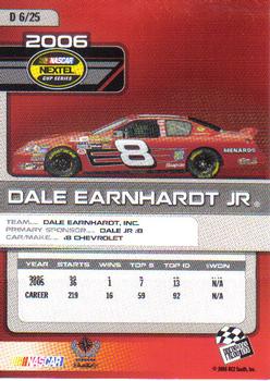 2006 Press Pass Top 25 Drivers & Rides #D 6 Dale Earnhardt Jr. Back