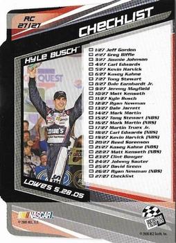 2006 Press Pass Eclipse - Racing Champions #RC 27 Kyle Busch Back