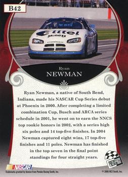 2006 Press Pass Legends - Blue #B42 Ryan Newman Back