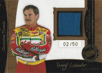 2006 Press Pass Legends - Champion Threads Gold #CT TL Terry Labonte Front