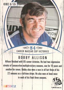 2006 Press Pass Legends - Heritage Gold #GHE 3 Bobby Allison Back
