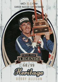 2006 Press Pass Legends - Heritage Gold #GHE 3 Bobby Allison Front