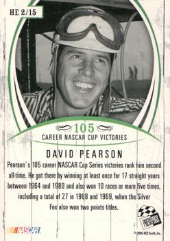 2006 Press Pass Legends - Heritage Silver #HE 2 David Pearson Back