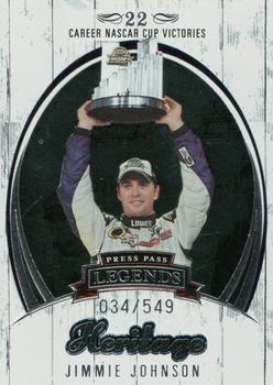 2006 Press Pass Legends - Heritage Silver #HE 11 Jimmie Johnson Front