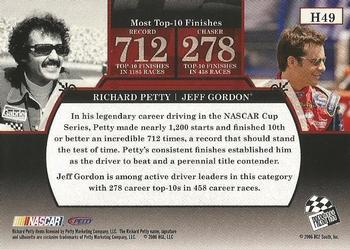 2006 Press Pass Legends - Holofoil #H49 Richard Petty/Jeff Gordon REC Top 10s Back