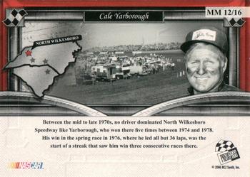 2006 Press Pass Legends - Memorable Moments Silver #MM 12 Cale Yarborough Back