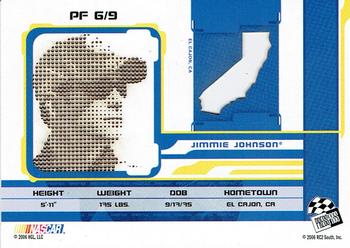 2006 Press Pass Stealth - Profile #PF 6 Jimmie Johnson Back