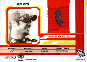 2006 Press Pass Stealth - Profile #PF 8 Martin Truex Jr. Back