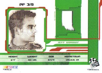 2006 Press Pass Stealth - Profile #PF 3 Jeff Gordon Back