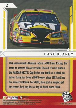 2006 Press Pass Stealth - Retail #2 Dave Blaney Back