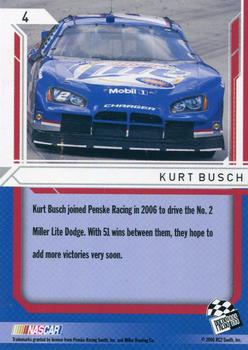 2006 Press Pass Stealth - Retail #4 Kurt Busch Back