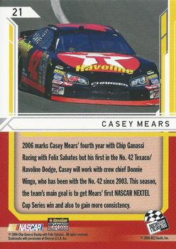 2006 Press Pass Stealth - Retail #21 Casey Mears Back