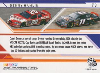 2006 Press Pass Stealth - Retail #73 Denny Hamlin Back