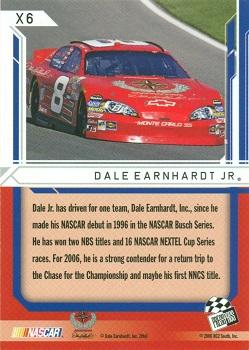 2006 Press Pass Stealth - X-Ray #X6 Dale Earnhardt Jr. Back