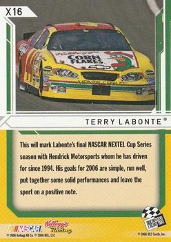 2006 Press Pass Stealth - X-Ray #X16 Terry Labonte Back