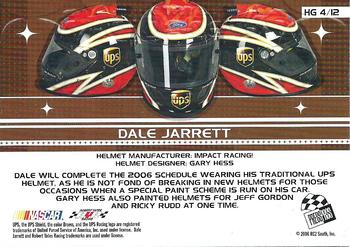 2006 Press Pass VIP - Head Gear #HG 4 Dale Jarrett Back