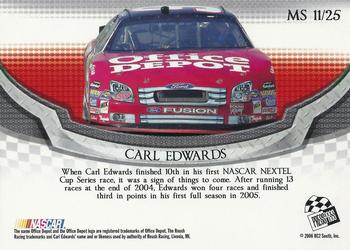 2006 Press Pass VIP - Making the Show #MS 11 Carl Edwards Back