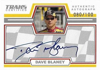 2006 Traks - Autographs 100 #NNO Dave Blaney Front